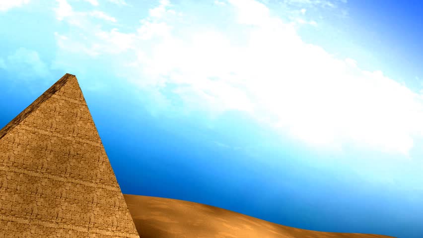 Egyptian pyramids animation.