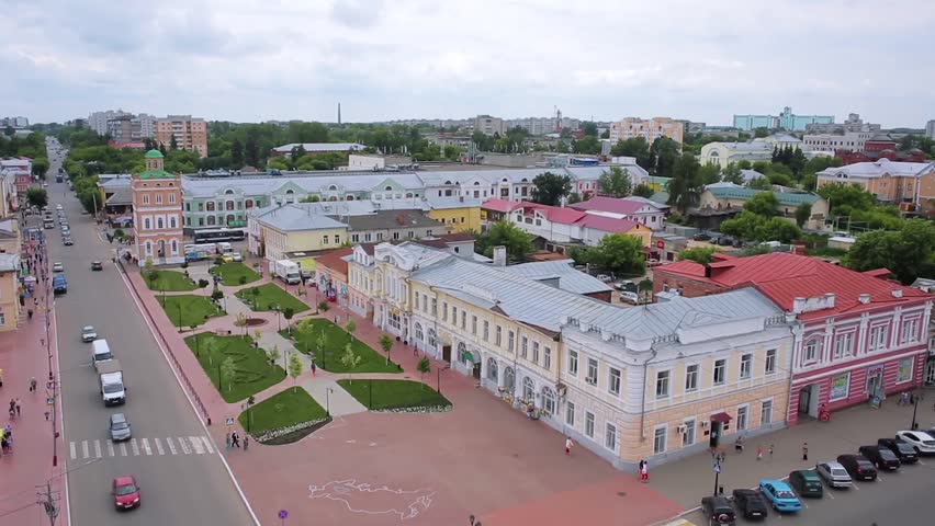 Top View City Murom Russia Stock Footage Video (100% Royalty-free ...