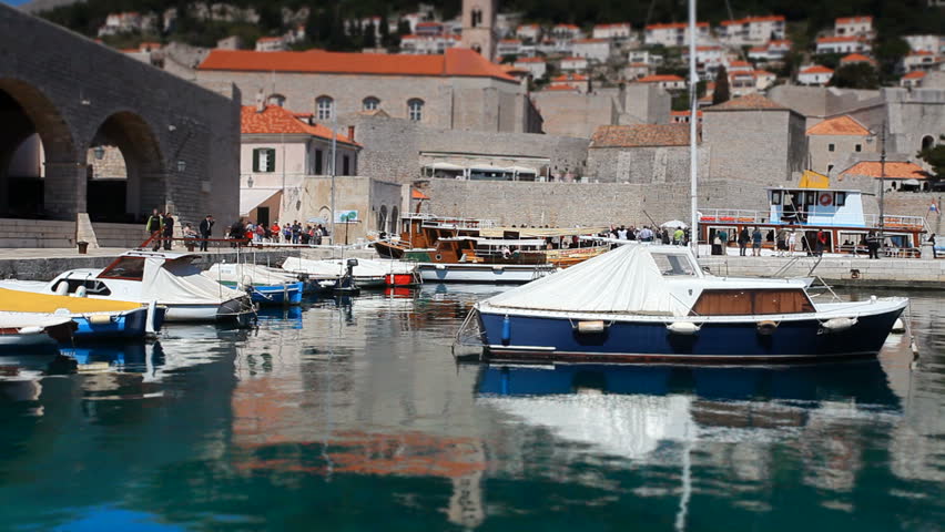 Dubrovnik old town harbor port
