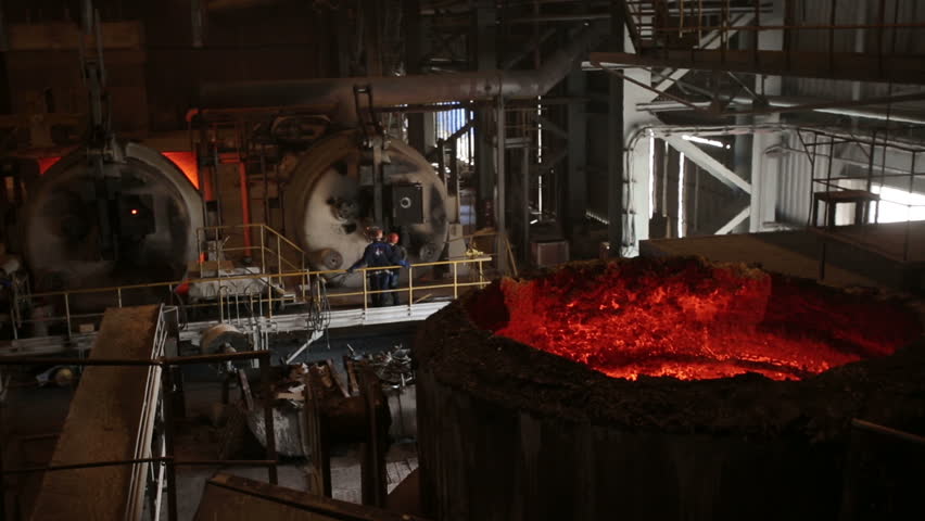 Steel plant, metal welding Royalty-Free Stock Footage #24227956