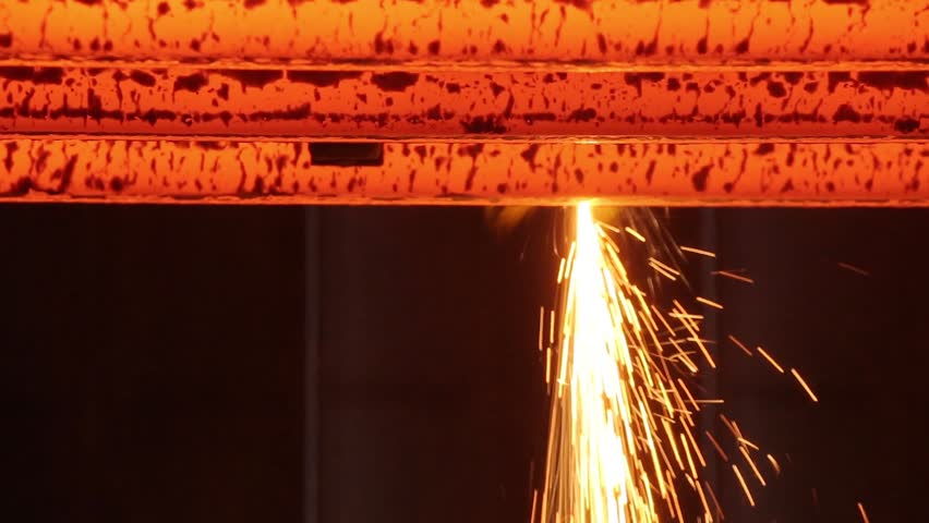 Metal melting industry Royalty-Free Stock Footage #24228082