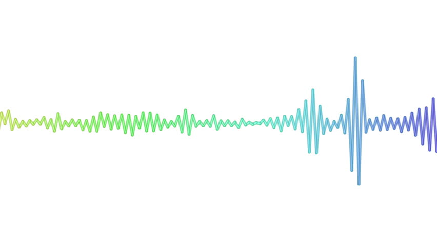 Sound waves moving graphic illustration. Concept of music, audio and volume animated as a digital pulse. | Shutterstock HD Video #24231536