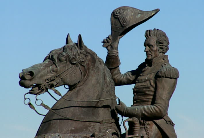 NASHVILLE - Circa 2002: Andrew Jackson Statue in Nashville on the grounds of the Tennessee State Capitol in 2002.