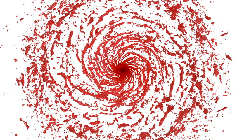 red liquid tornado beautiful colored paint: стоковое видео (без лицензионны...