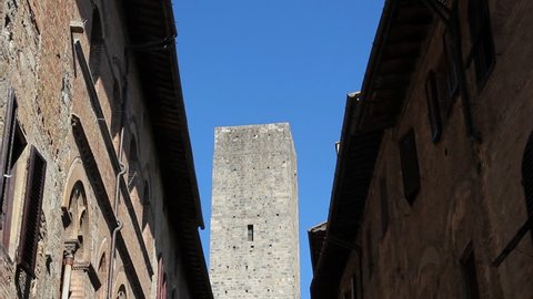 San Gimignano, a medieval town, famous for the towers