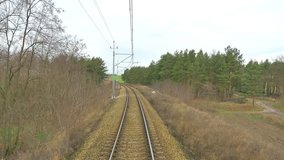 High quality video of railroad track in 4K
