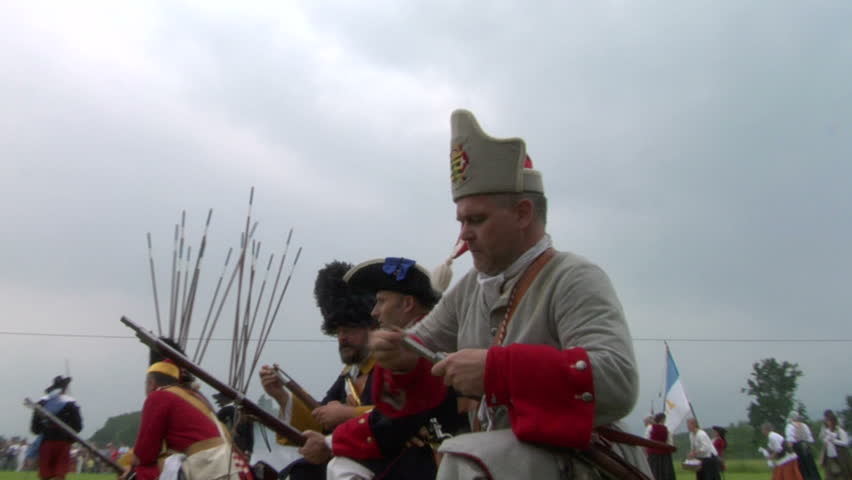 STAFFARDA, ITALY - CIRCA JUNE 2012: Historical reenactment of Battle of