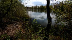 Falkenhagener lake in Falkensee (Brandenburg) in April 2016, Germany