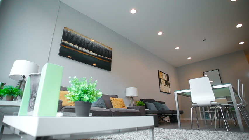 Beautiful room in the new house recently built, people buy a new home | Shutterstock HD Video #24327395