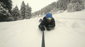 What Is Powdersurfing - No straps, ropes or any form of binding. Simply a rider, board, mountain and gravity working together in perfect harmony. FullHD slow motion video by action camera GoPro
