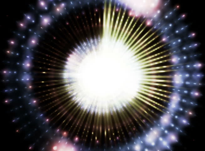 A graphic Pulsar star radiating light and pulsating energy. | Shutterstock HD Video #2435516
