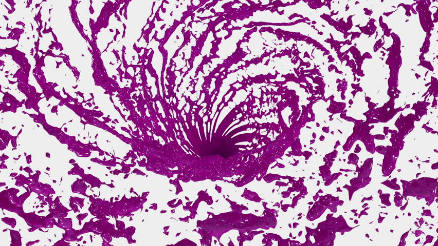 purple liquid tornado beautiful colored paint: стоковое видео (без лицензио...