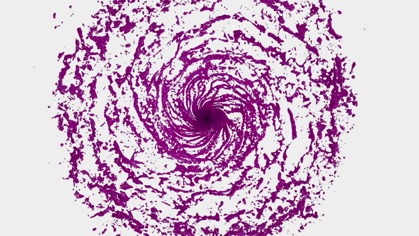 purple liquid tornado beautiful colored paint Stock Footage Video (100% Roy...