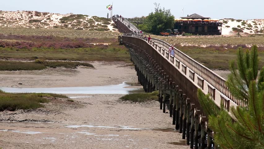 Footbridge to the beach