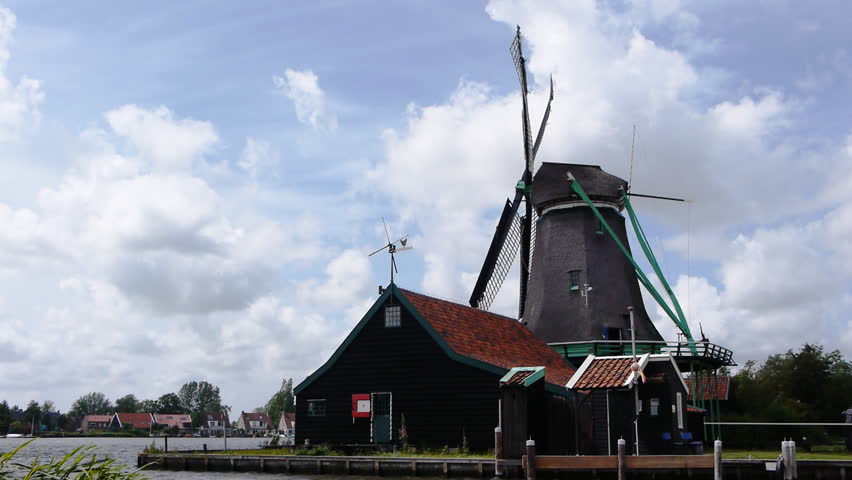 Sewing mill at the Zaanse Schans in Holland