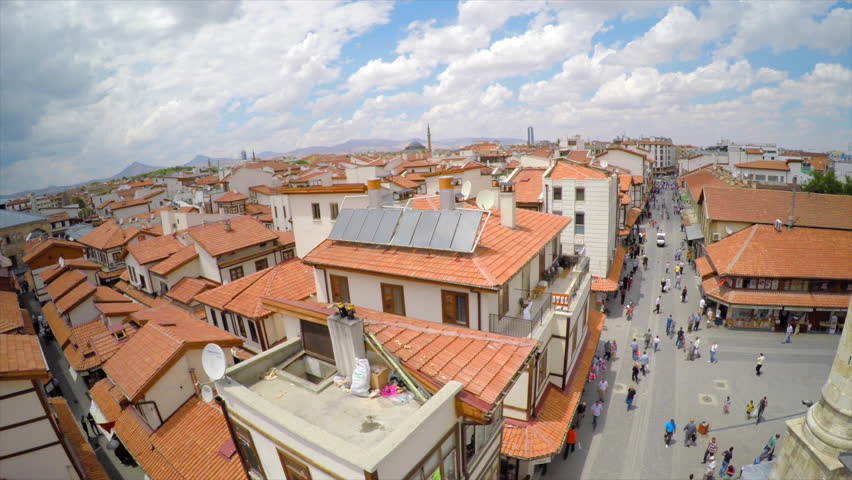 Aerial view of a location in Konya, Turkey. 