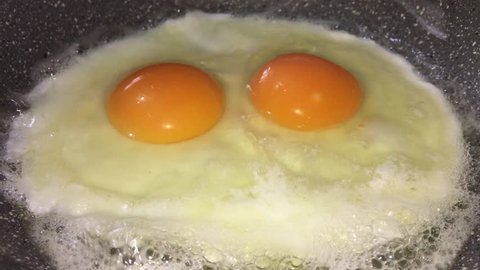 Cooking egg.
