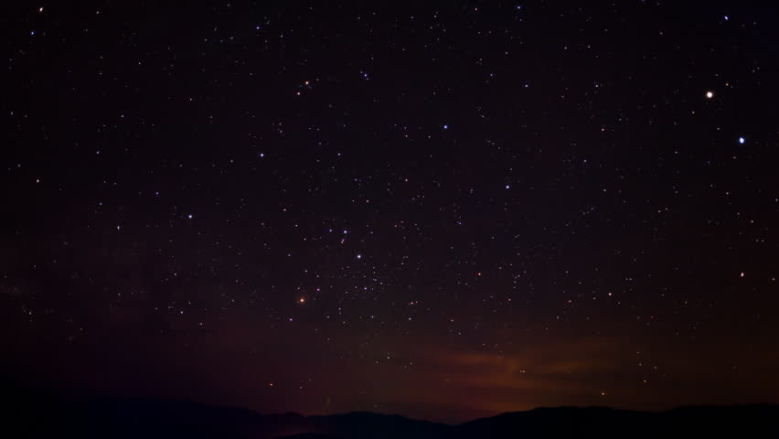 Starry sky time lapse 
