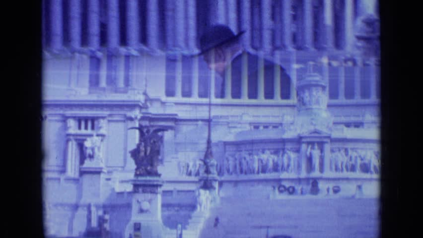 ROME ITALY 1962: large, beautiful building with multiple different adornments