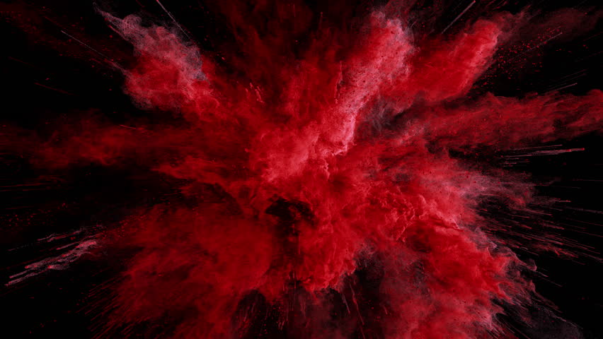 Cg Animation of Red Powder Stock Footage Video (100% Royalty-free