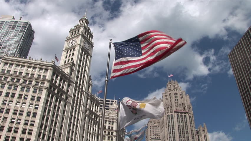 Flags Flapping in Front of Stock Footage Video (100% Royalty-free) 2442047 | Shutterstock