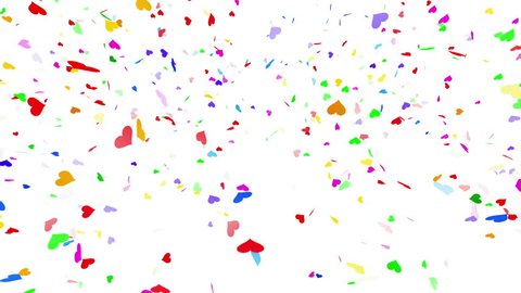 Colorful Confetti On White Background Stock Vector (Royalty Free ...