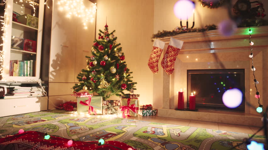 Decorated Living Room On Christmas Stock Footage Video (100% Royalty-free)  24439892 | Shutterstock
