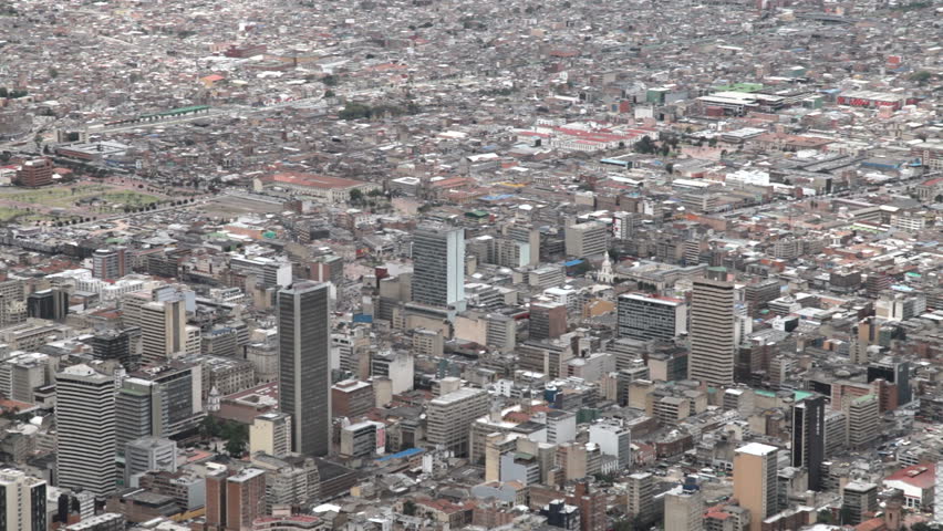 Video of a busy Bogota, Colombia