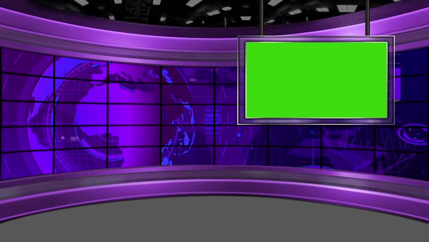 News Broadcast Tv Studio Green Stock Footage Video 100 Royalty Free Shutterstock