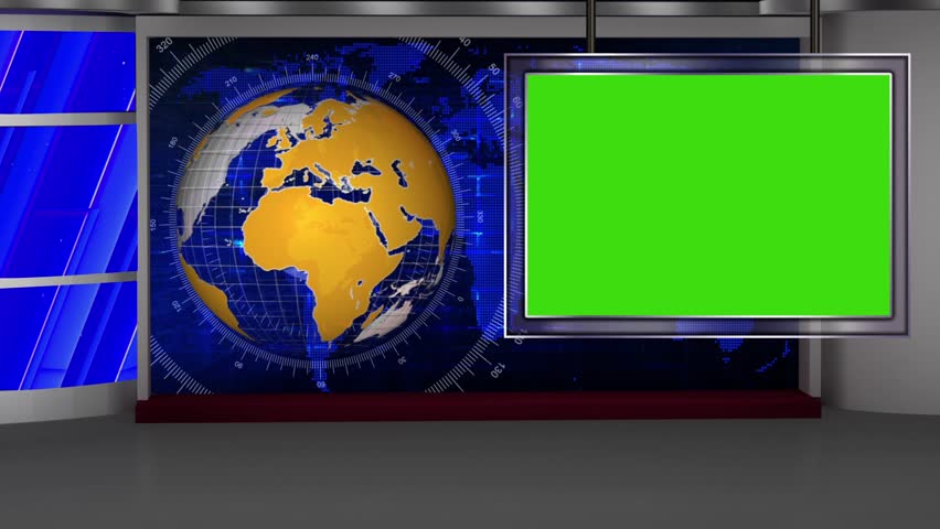 Royalty Free News Broadcast Tv Studio Green Screen 24103150 Stock