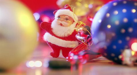 Christmas tree decorations Stock Video