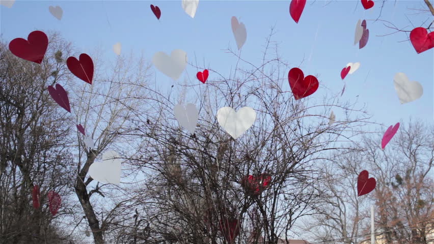 Love Heart On Sky Backgroundlove Stock Footage Video 100 Royalty Free Shutterstock