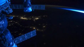 Aurora Borealis view from International Space Station ISS, Canada Central To US, Time Lapse 4K Fast 96fps Created from Public Domain images, courtesy of NASA Johnson Space Center: http://eol.jsc.nasa.gov