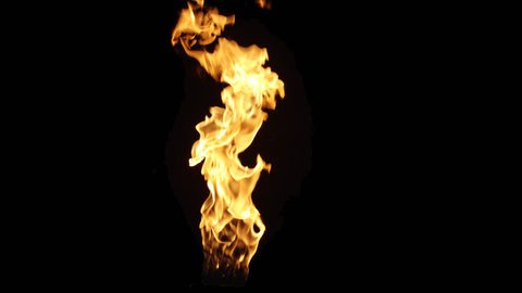 Real Fire Flame Alpha Simple Videointegration Stock Footage Video (100% ...