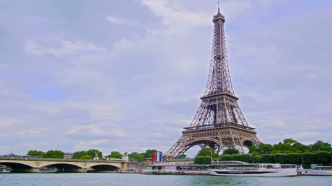 Seine In Paris With Eiffel Stock Footage Video 100 Royalty Free 31831126 Shutterstock