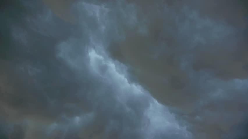 Clouds swirl above in an angry storm