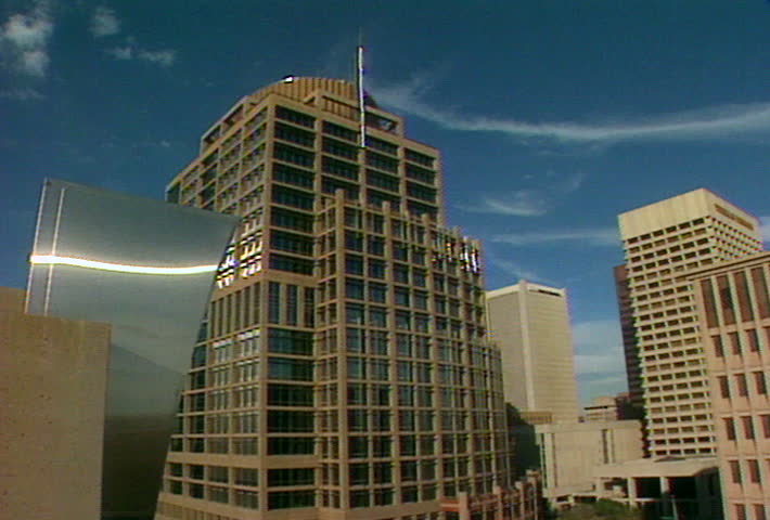 PHOENIX - Circa 2002: Facade of Phoenix City Hall building in 2002.