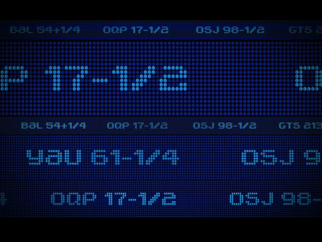 Looping stock market ticker. Visit my gallery for many more options! Royalty-Free Stock Footage #24542