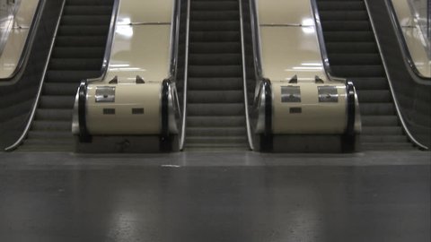 Escalator in the subway