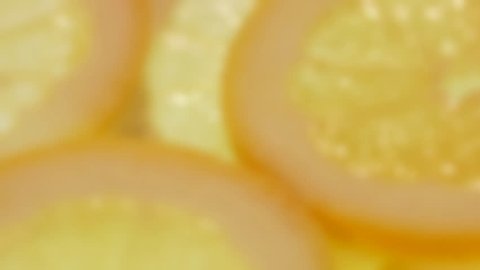 Slices of lemon Stockvideo