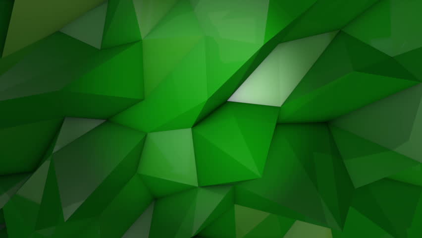 Faceted Green Emerald Looping Background Stock Footage Video (100%