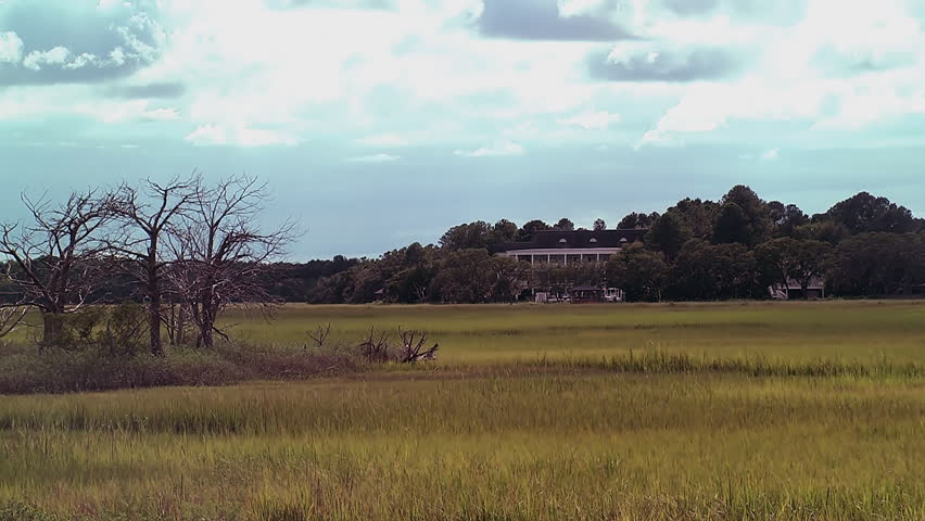 A historic southern plantation located on a marsh on Edisto Island, South Carolina