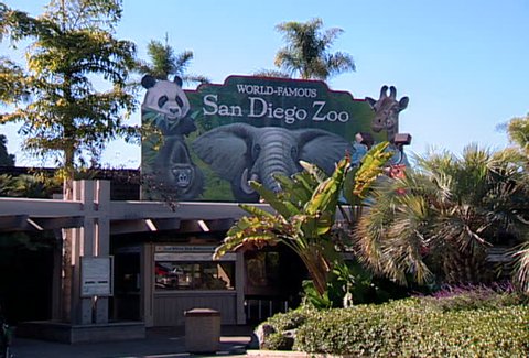 SAN DIEGO - Circa 2002: Facade of the San Diego Zoo in 2002.
