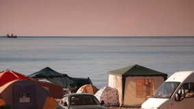 Camping Site by Sea