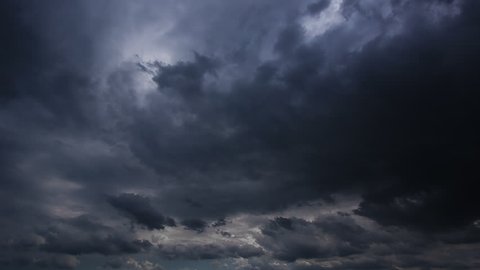 Timelapse of Clouds and Stormy Night. 1920x1080. Time lapse hurricane storm