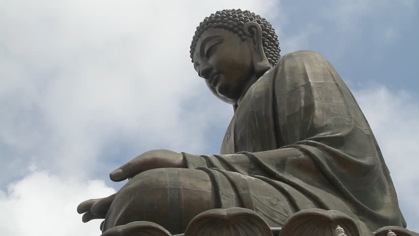 Bronze Buddha statue at the Po Lin Monastery, Hong Kong. The bronze Buddha is