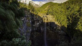 4k time lapse of the beautiful Mangawhero Falls waterfall in New Zealand’s North Island.