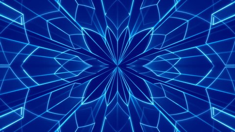 blue abstract background and shapes, loop