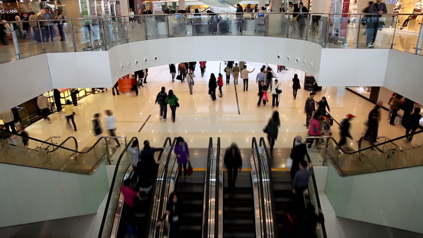 escalator inside shopping mall hong kong Stock Footage Video (100% ...