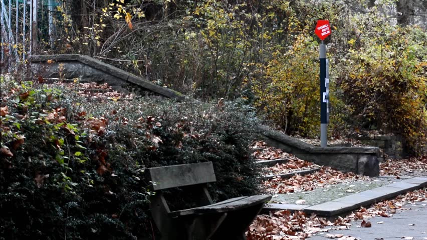 City park (Viktoriapark) in Berlin Kreuzberg in autumn, Germany